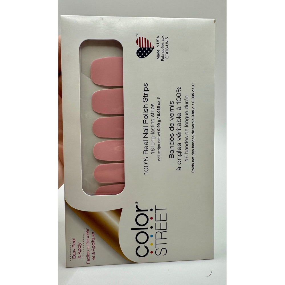 Color Street Nail Polish Strips Himalayan‎ Salt FMC206 Pink 16 Count New Sealed
